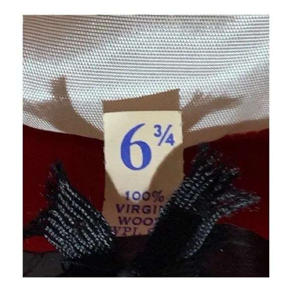 Women’s Rare Vintage 1950’s Always on Top Brand 100% Virgin Cream Wool Hat - Picture 7 of 7